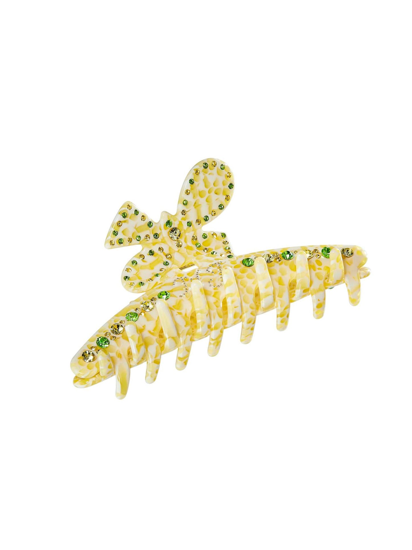 Lola Butterly Crystal Claw Clip (Yellow)