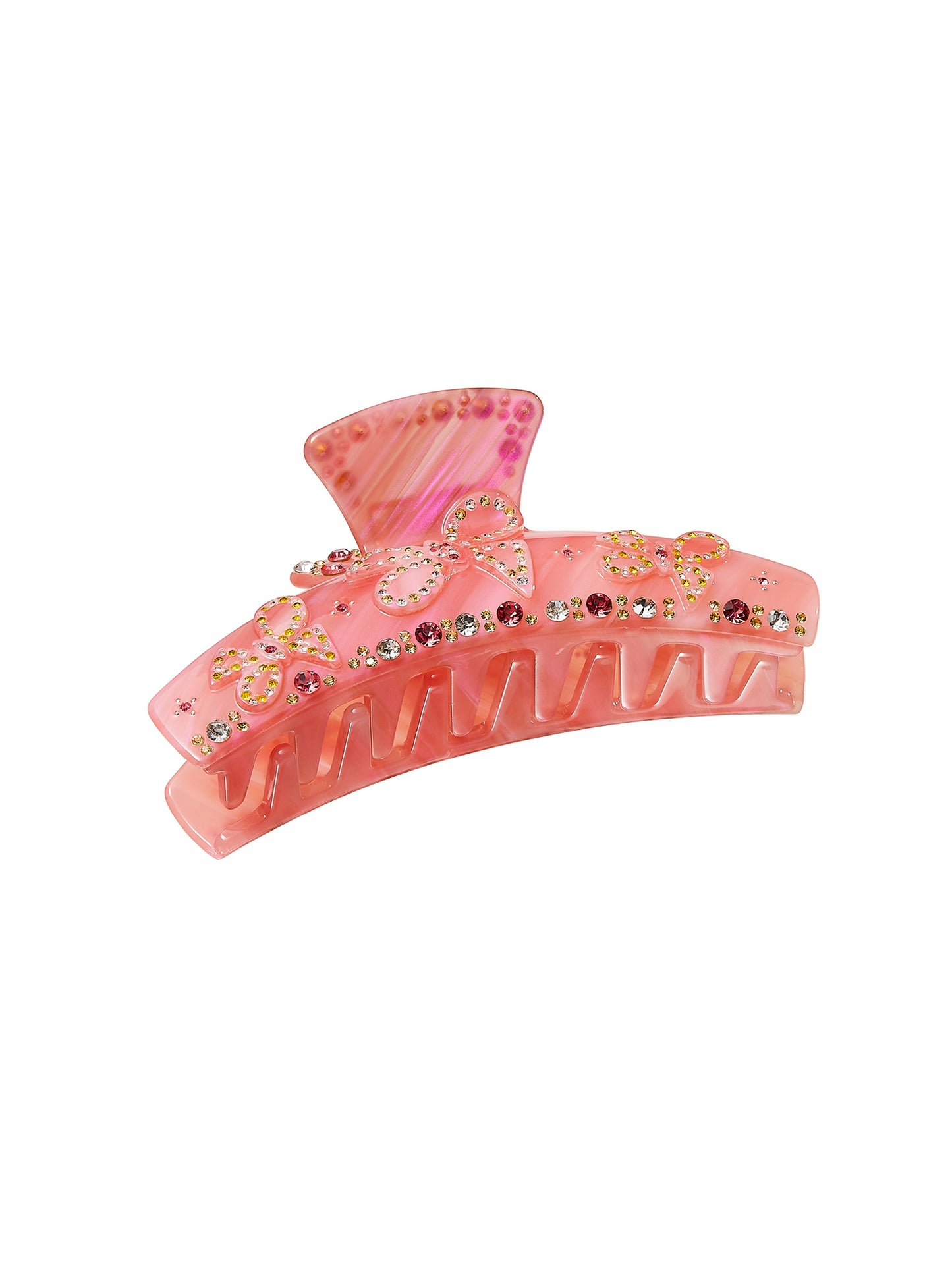 Bella Crystal Claw Clip (Pink)