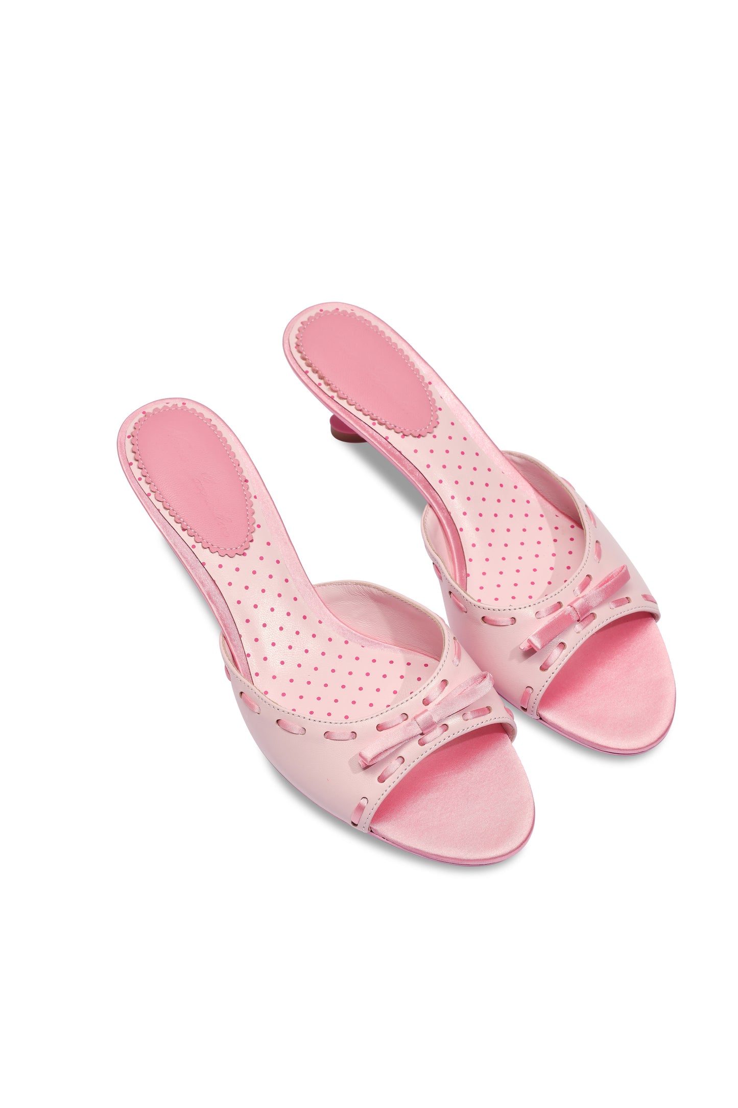 Paulina Bow Heels (Pink) (Final Sale)