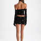Rosana Embroidered Skirt (Black)