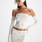 Rosana Embroidered Skirt (White) (Final Sale)