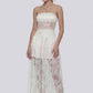 Amelie Lace Strapless White Dress