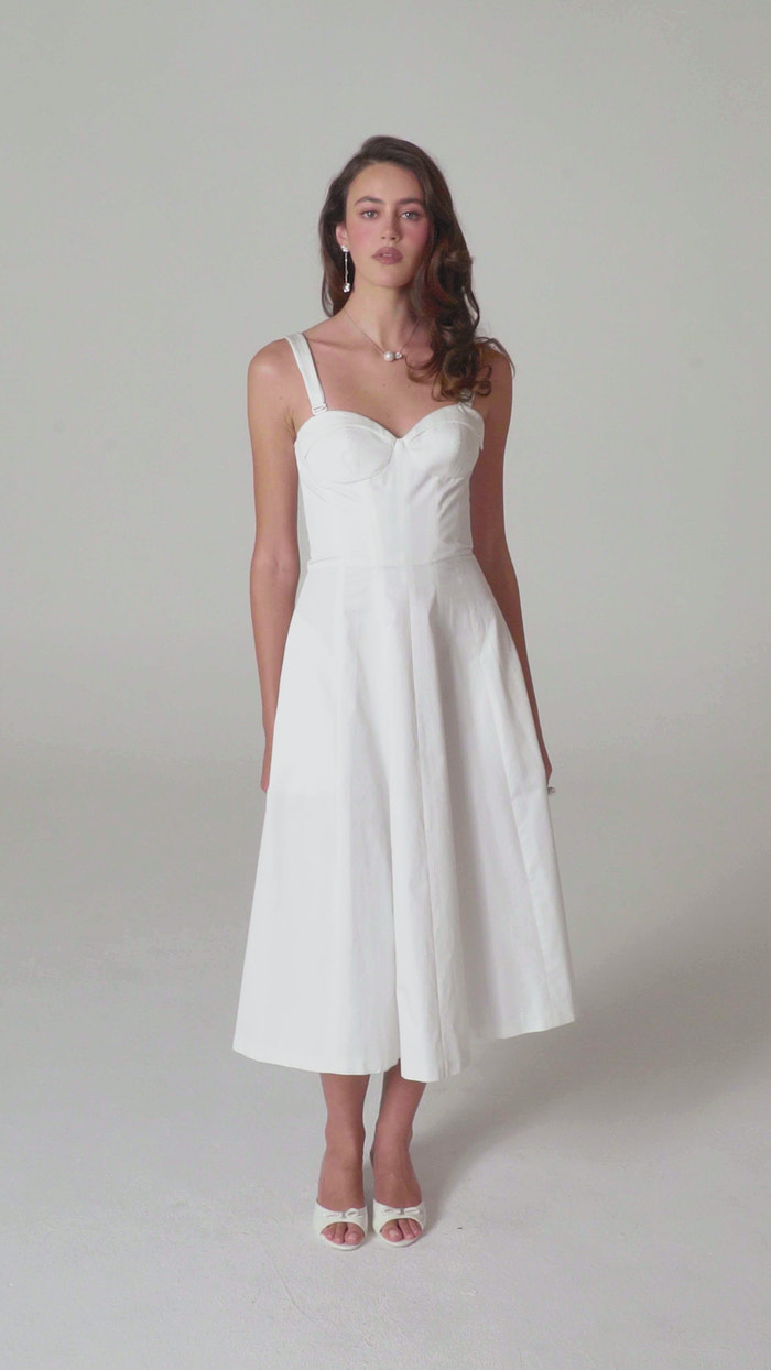 Emeline Corset White Dress