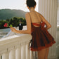 Veronica Backless Mini Dress (Red)