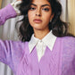 Brigette Sweater (Purple) (Final Sale)