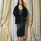 Amelia Fur Coat (Black) (Final Sale)