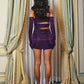 Paulina Halter Dress (Purple) (Final Sale)