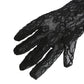 long arm coverage and feather black gloves