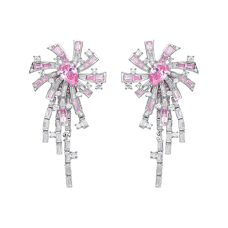 Candace Tassel Earrings (Pink) (Final Sale)