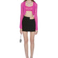 Hot Pink Mohair knitted two-piece suit - Nana Jacqueline
