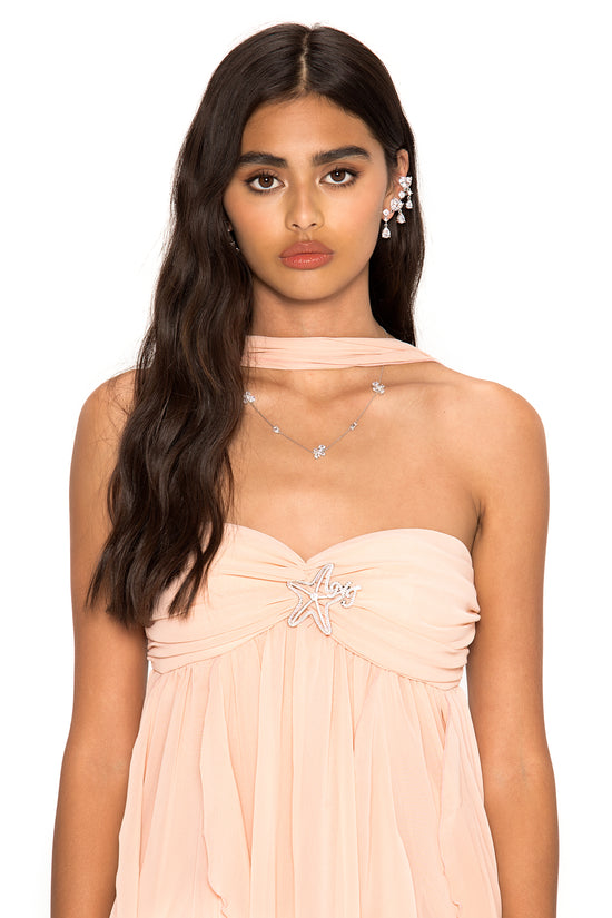 Mariah Dress (Peach) Nana Jacqueline