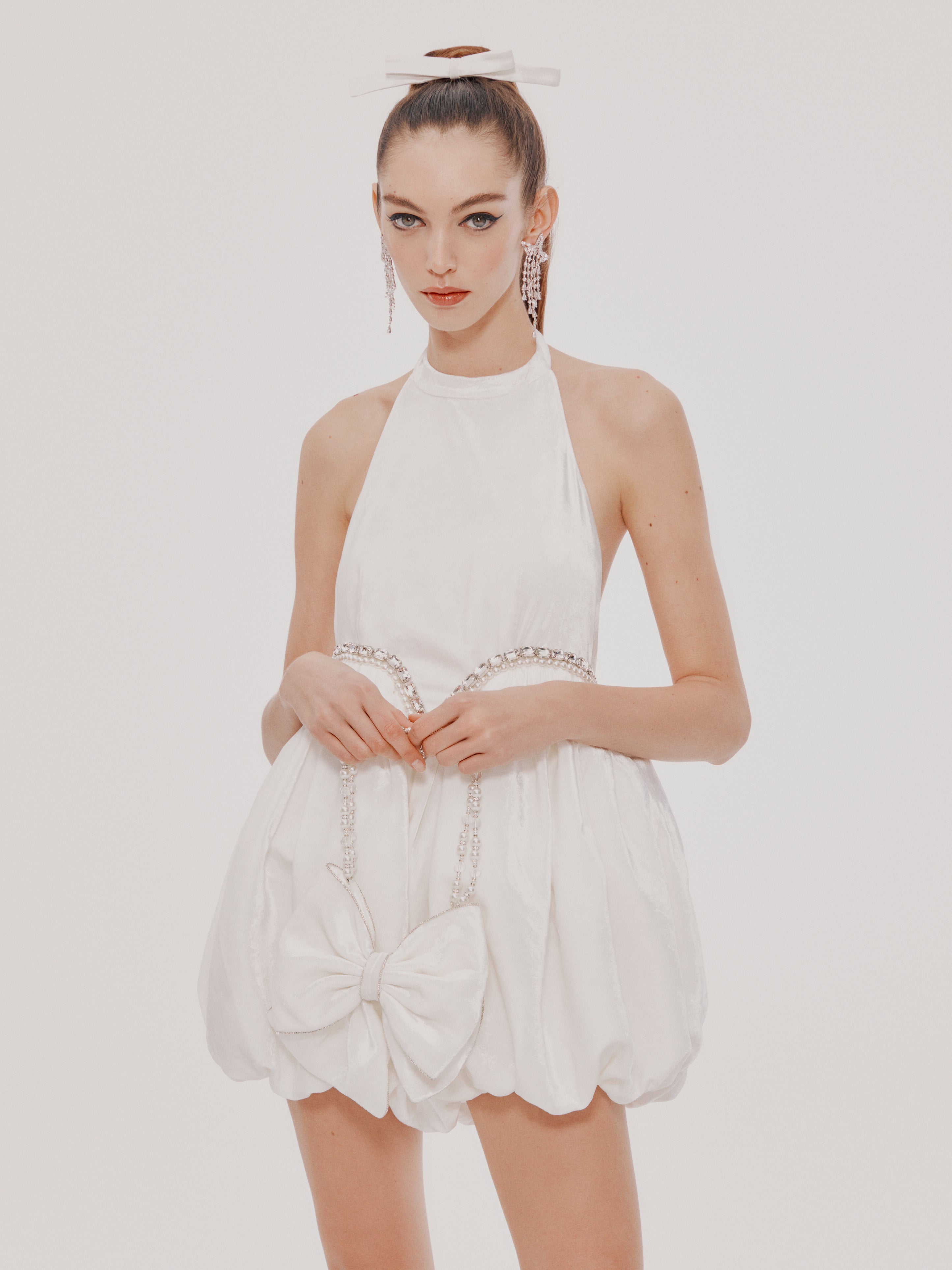 Sienna White Jumpsuit | Nana Jacqueline Designer Wear