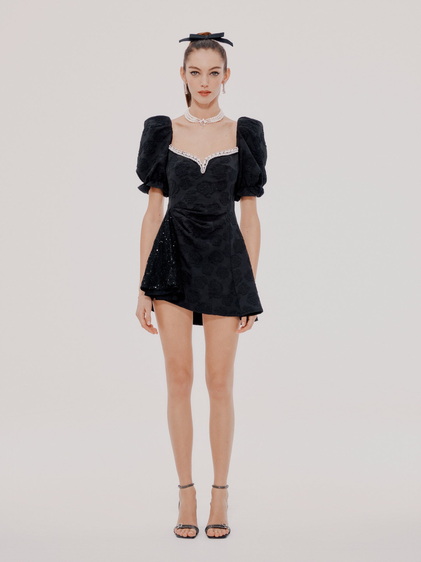 Ysabella Dress + Zoe Necklace (Black)