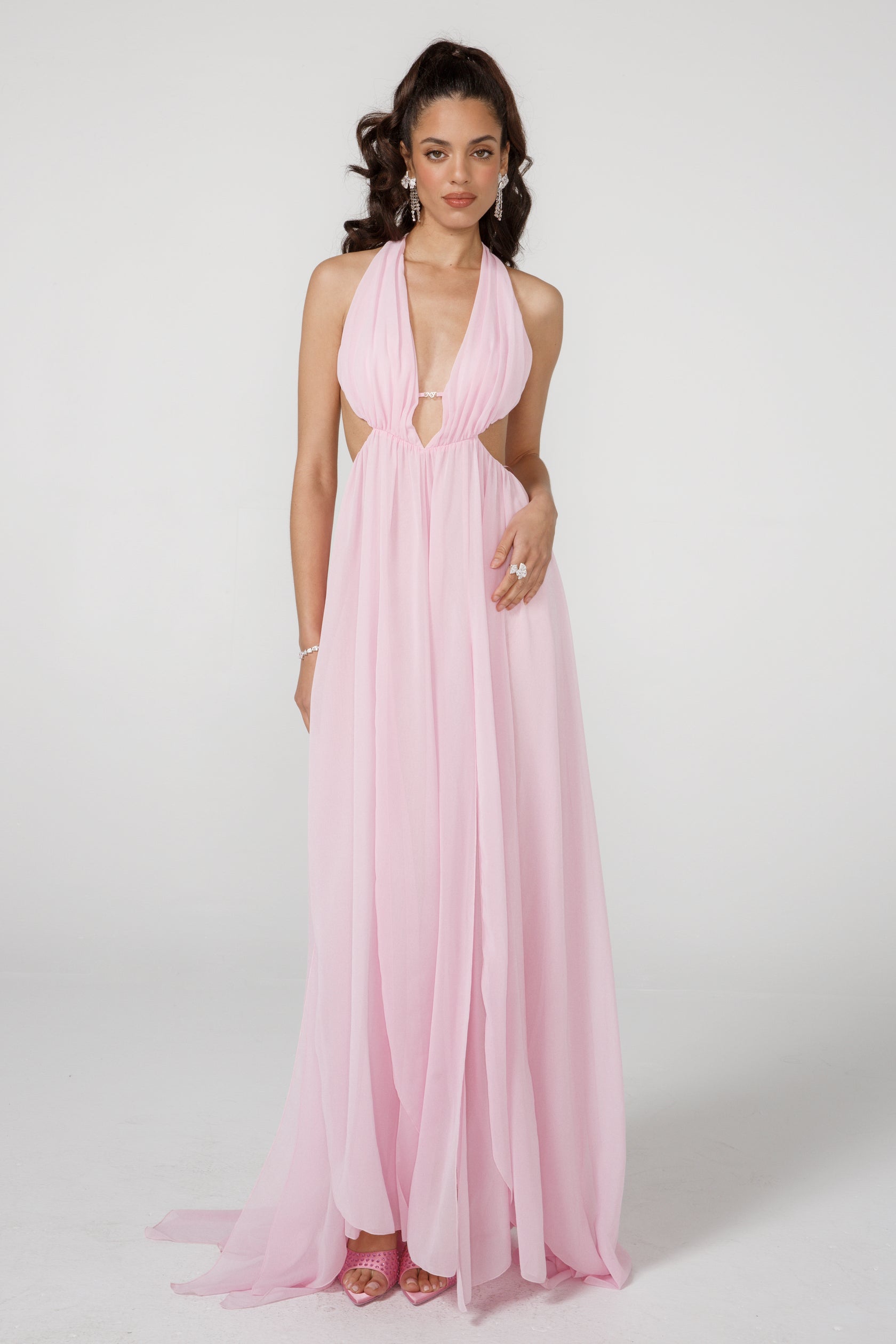 Raya Halter Dress (Pink) (Final Sale) – Nana Jacqueline
