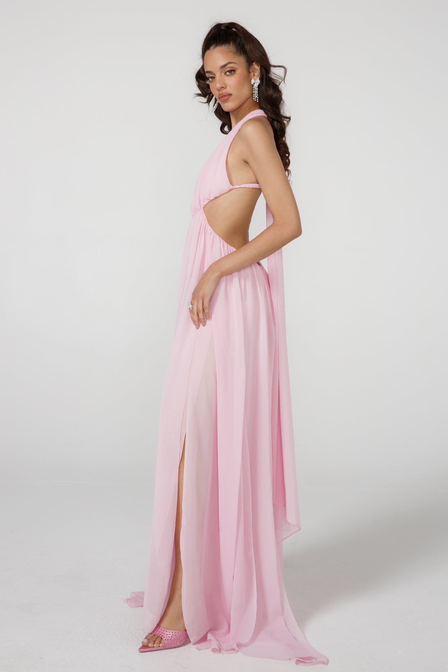 Raya Halter Dress (Pink)