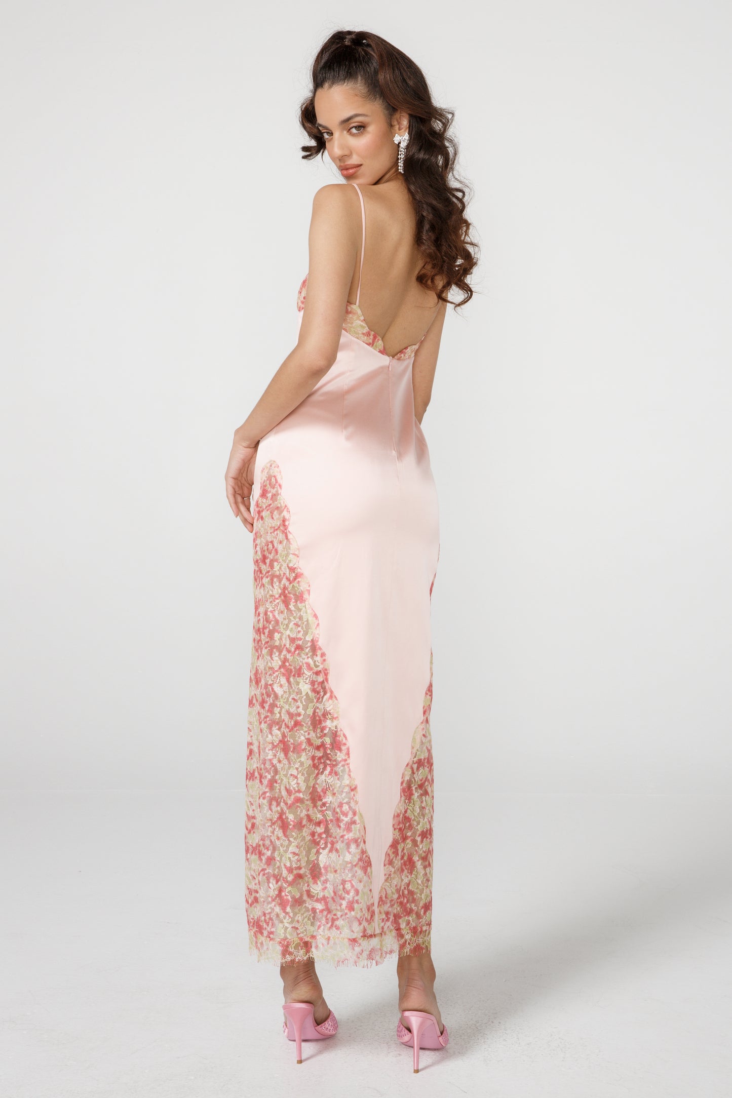 Eva Silk Dress (Pink)