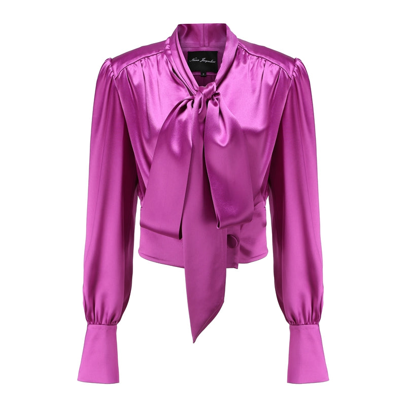 Jayna Purple Blouse | Nana Jacqueline Designer Wear