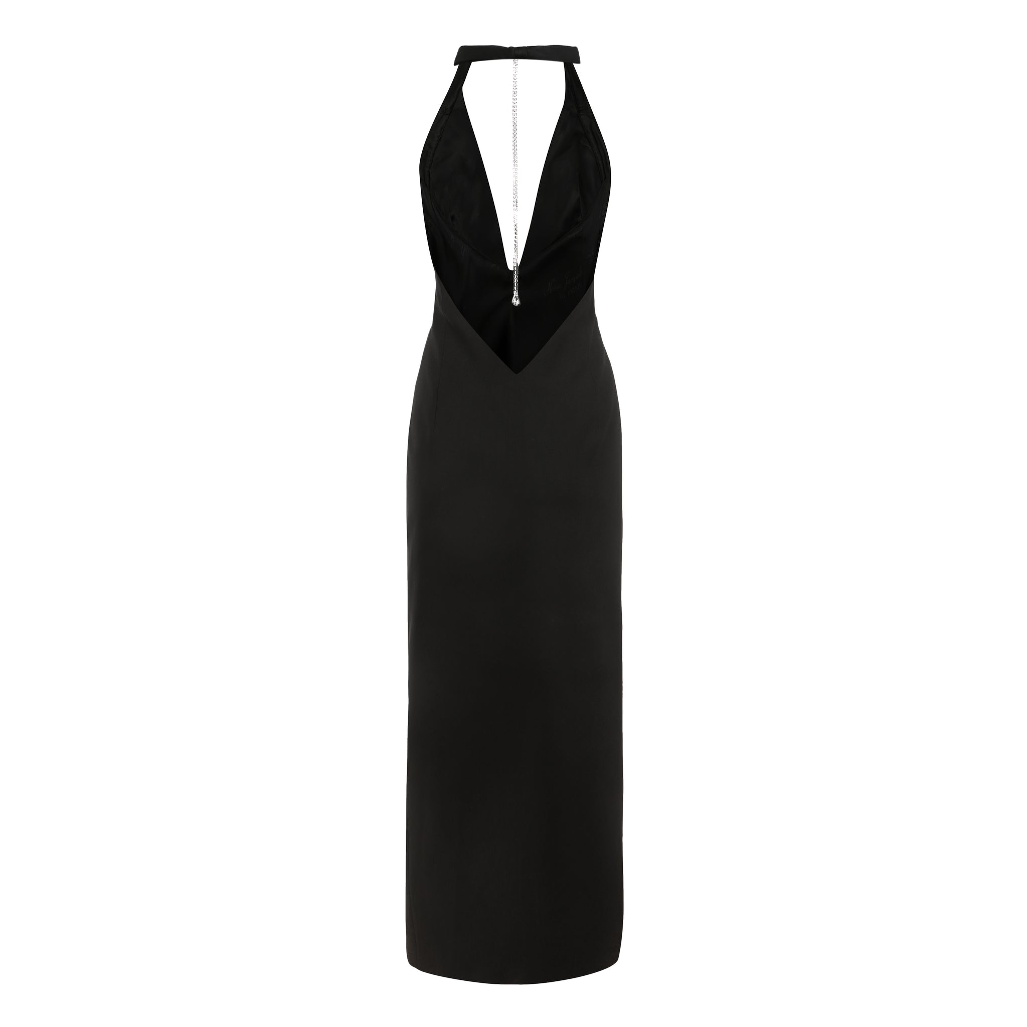 Keyaira Black Satin Dress | Nana Jacqueline Designer Wear