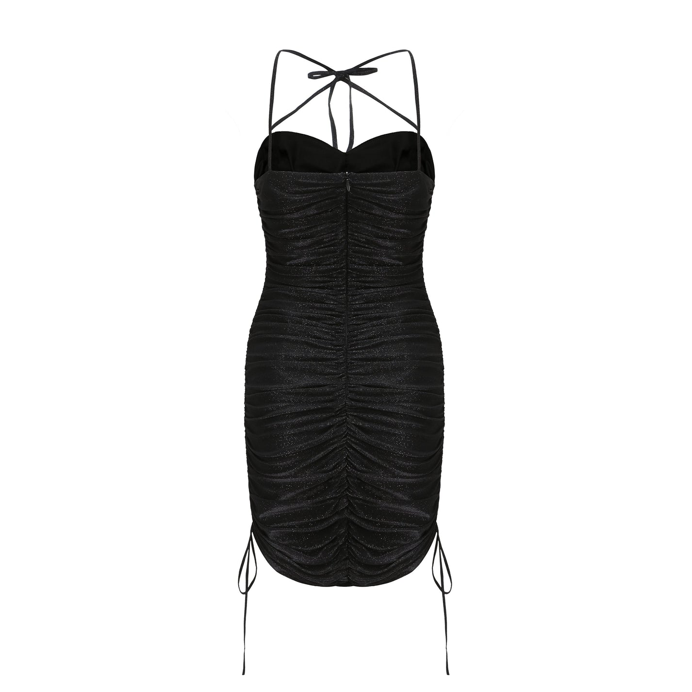 Black Jelena Cross Tie Dress | Nana Jacqueline Designer Wear