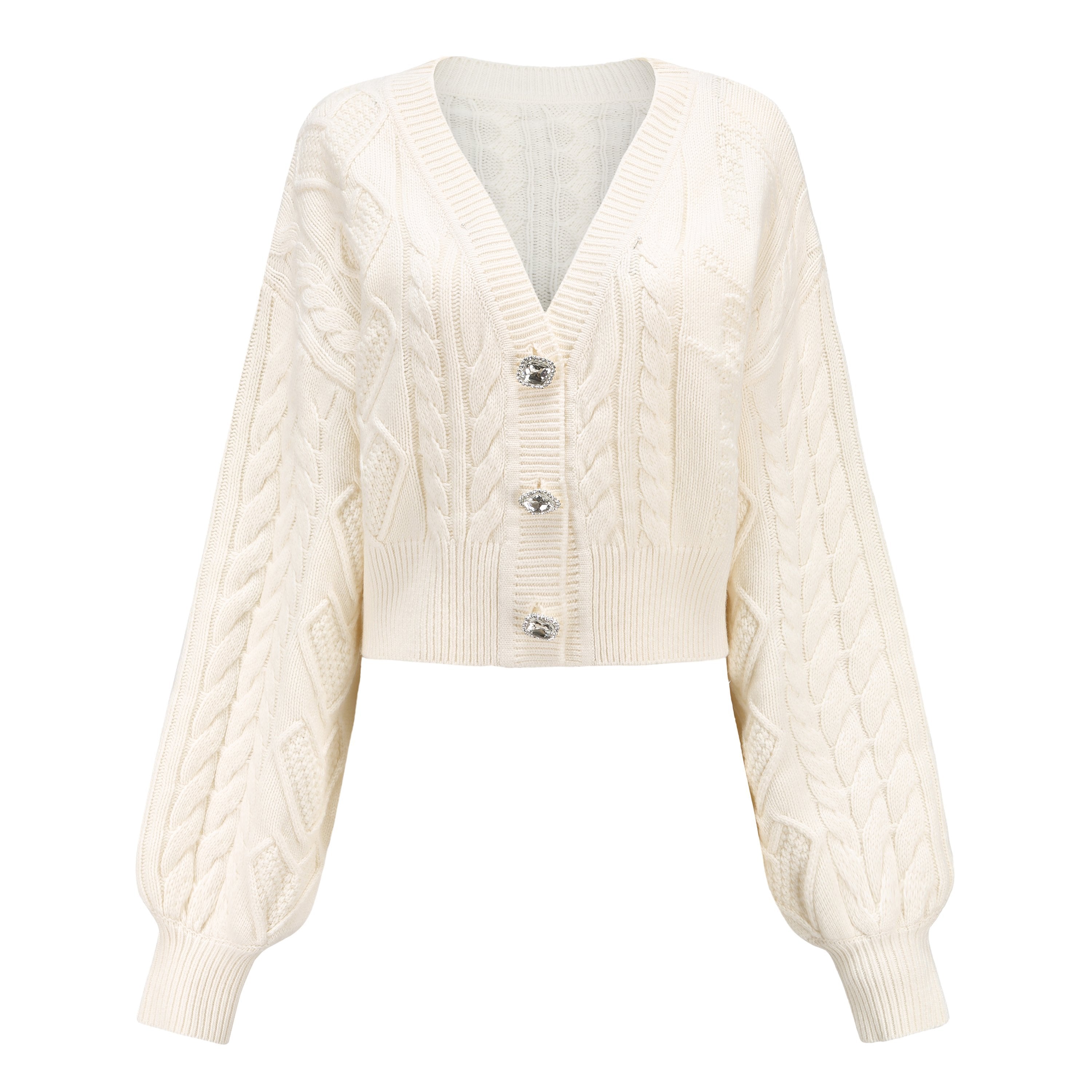 White Nina Cardigan Final Sale