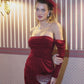 Vanessa Diamond Dress (Wine Red) (Final Sale)