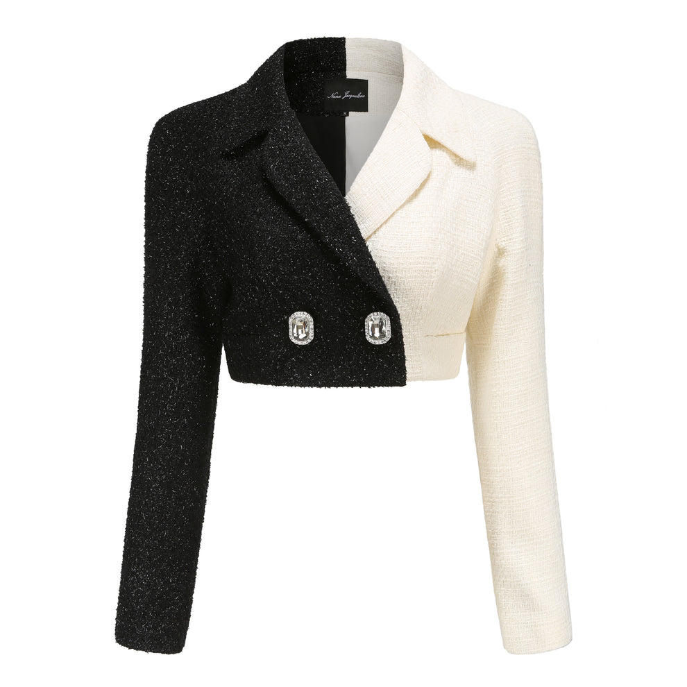 Black & White Women Blazer | Nana Jacqueline Designer Wear