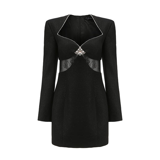 Marina Lace Dress (Black) (Final Sale)