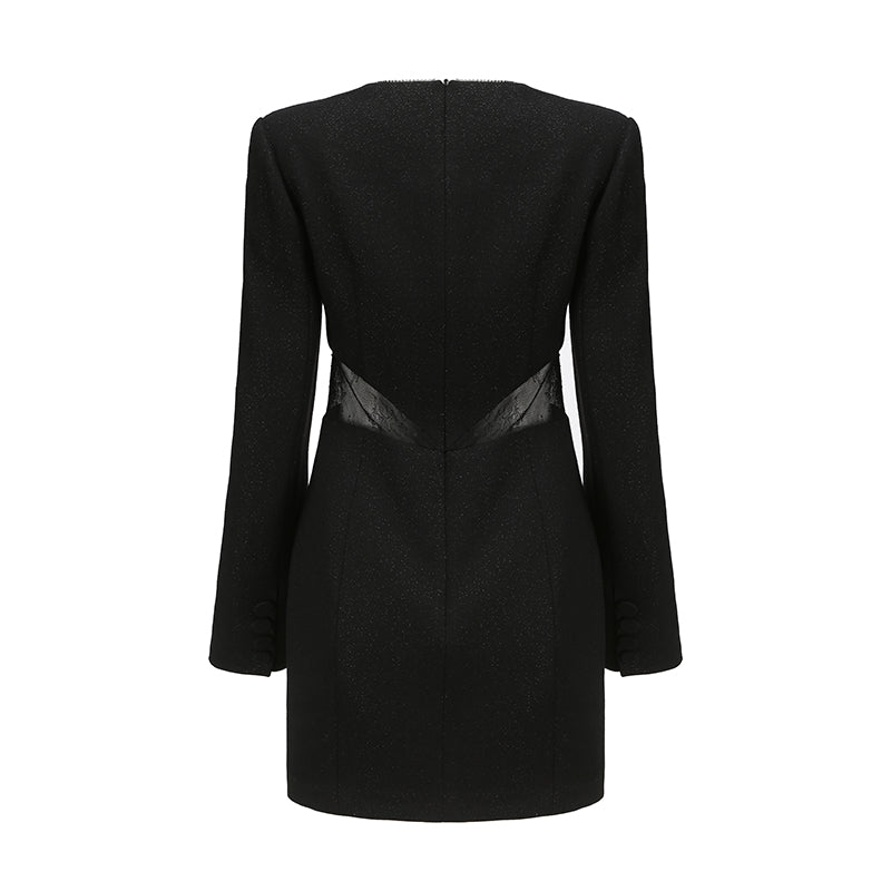 Marina Lace Dress (Black) (Final Sale)