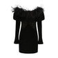 Eve Velvet Dress (Black) (Final Sale)
