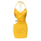 Yellow June Halter Dress - Nana Jacqueline