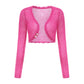 Hot Pink Mohair knitted two-piece suit - Nana Jacqueline