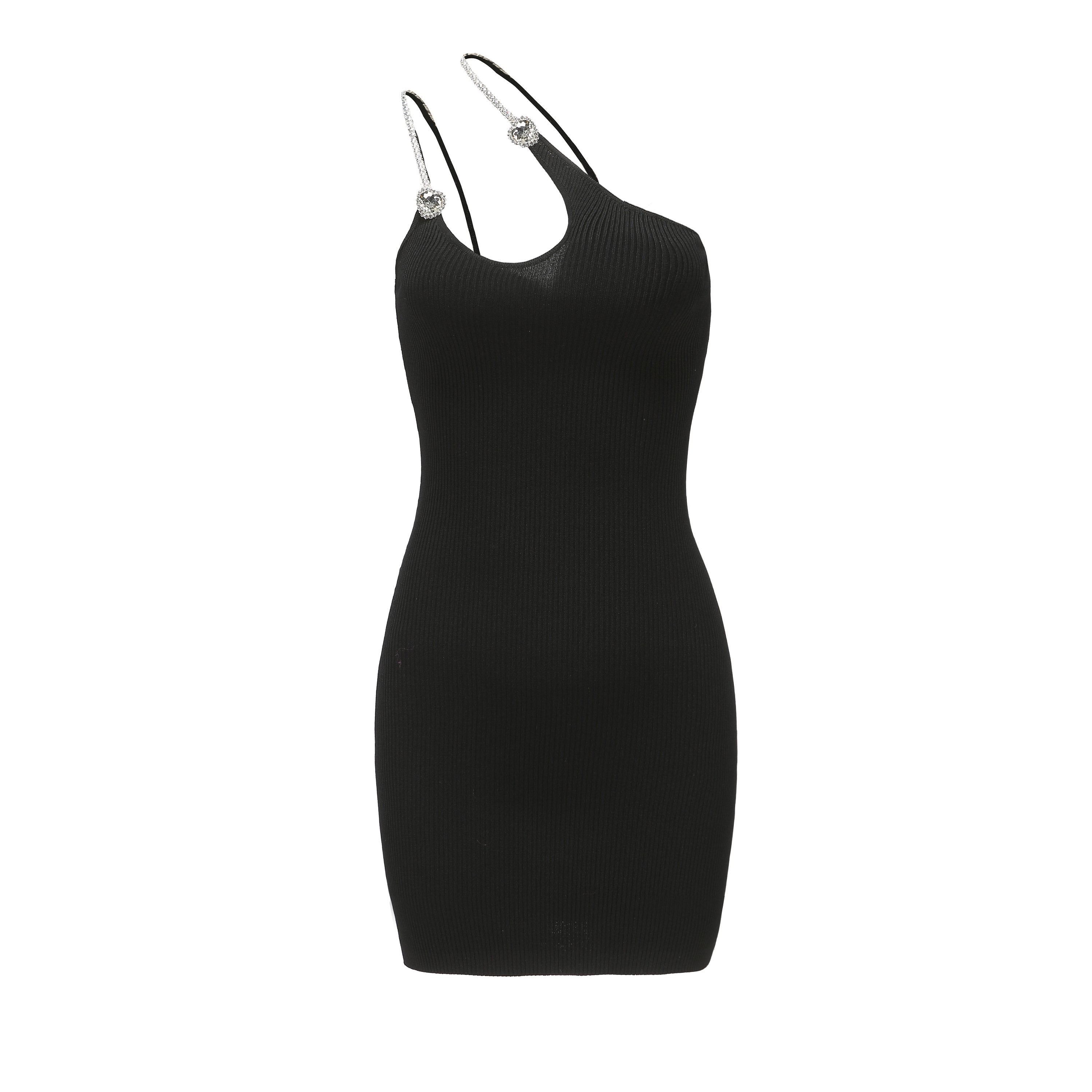 Donna Black Knit Dress | Nana Jacqueline Designer Wear