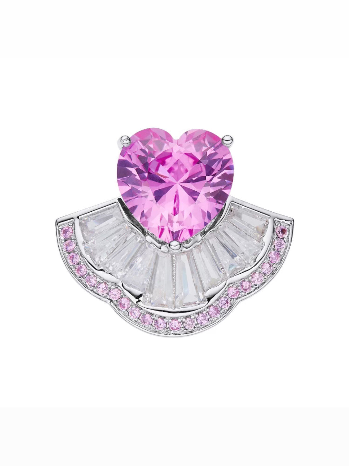 Emilia Heart Ring (Pink) (Final Sale)