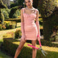 Yasmin Dress With Gloves (Pink) (Final Sale)