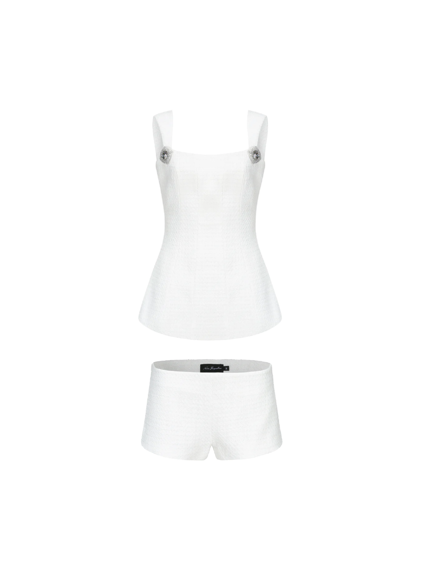 Anabella Shorts Set (White)