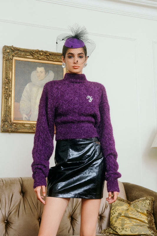 Dark Purple Raya Sweater (Final Sale)