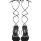 Valentina Strappy Lace Up Heels (Black) (Final Sale)