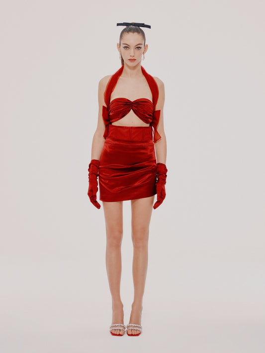 Red Viola Skirt