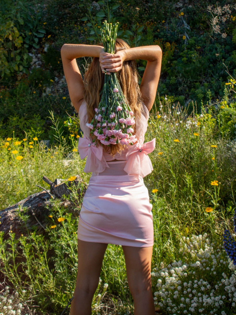 Pink Viola Skirt | Nana Jacqueline Designer Wear