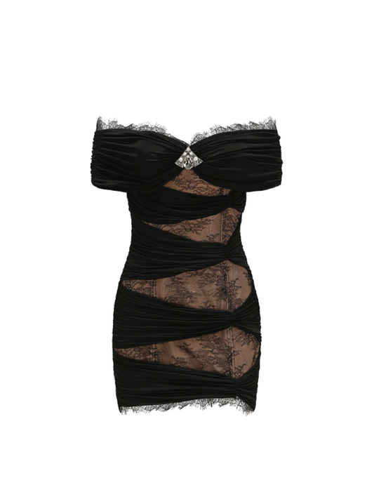 Daniela Lace Dress (Black) (Final Sale)
