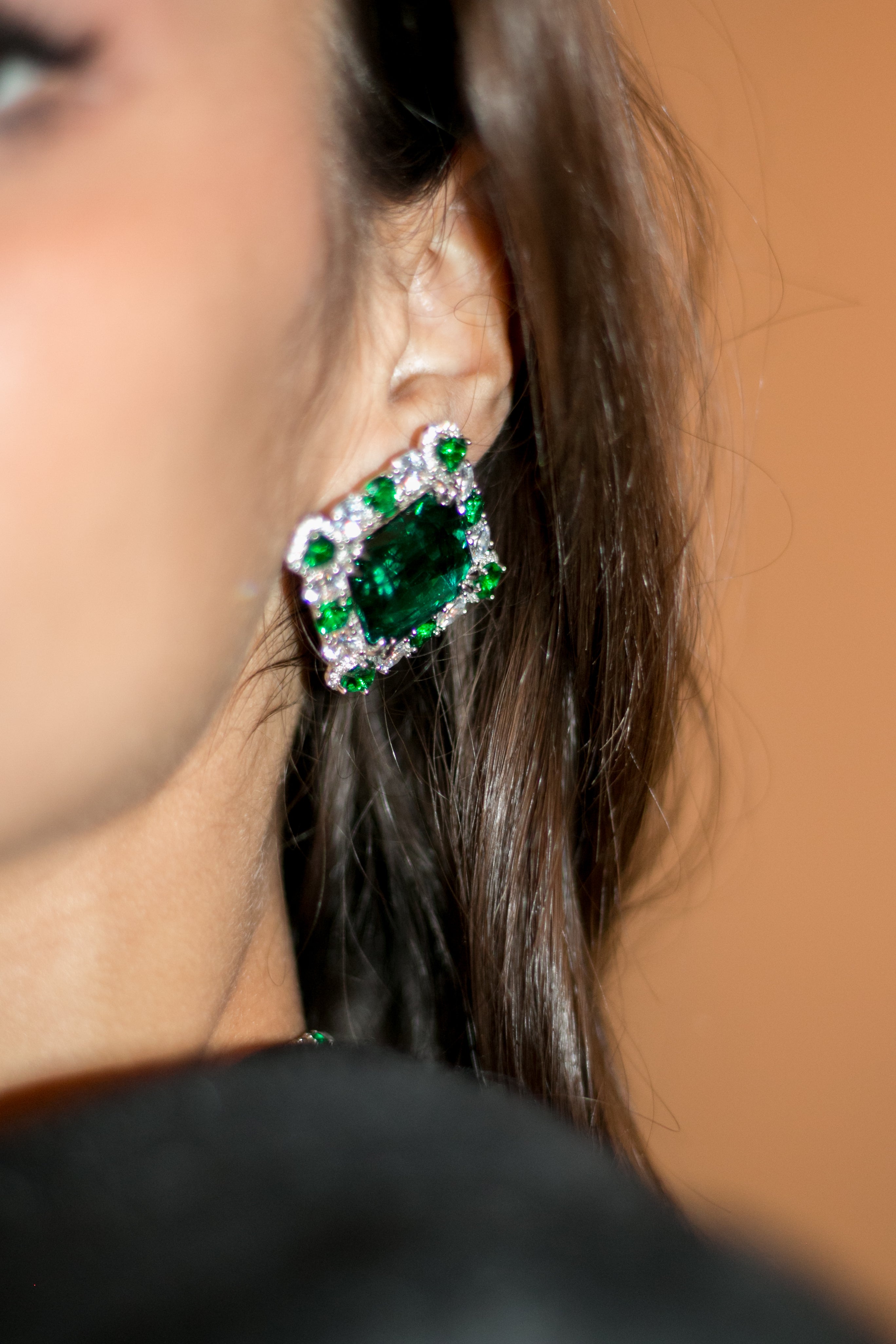 Designer Robert Tateossian 18K Gold, Diamond and Emerald Earrings sold at  auction on 8th July | Bidsquare