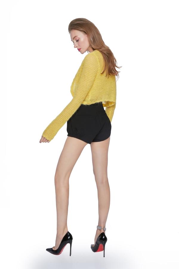 Yellow Mohair Cardigan Set - Nana Jacqueline