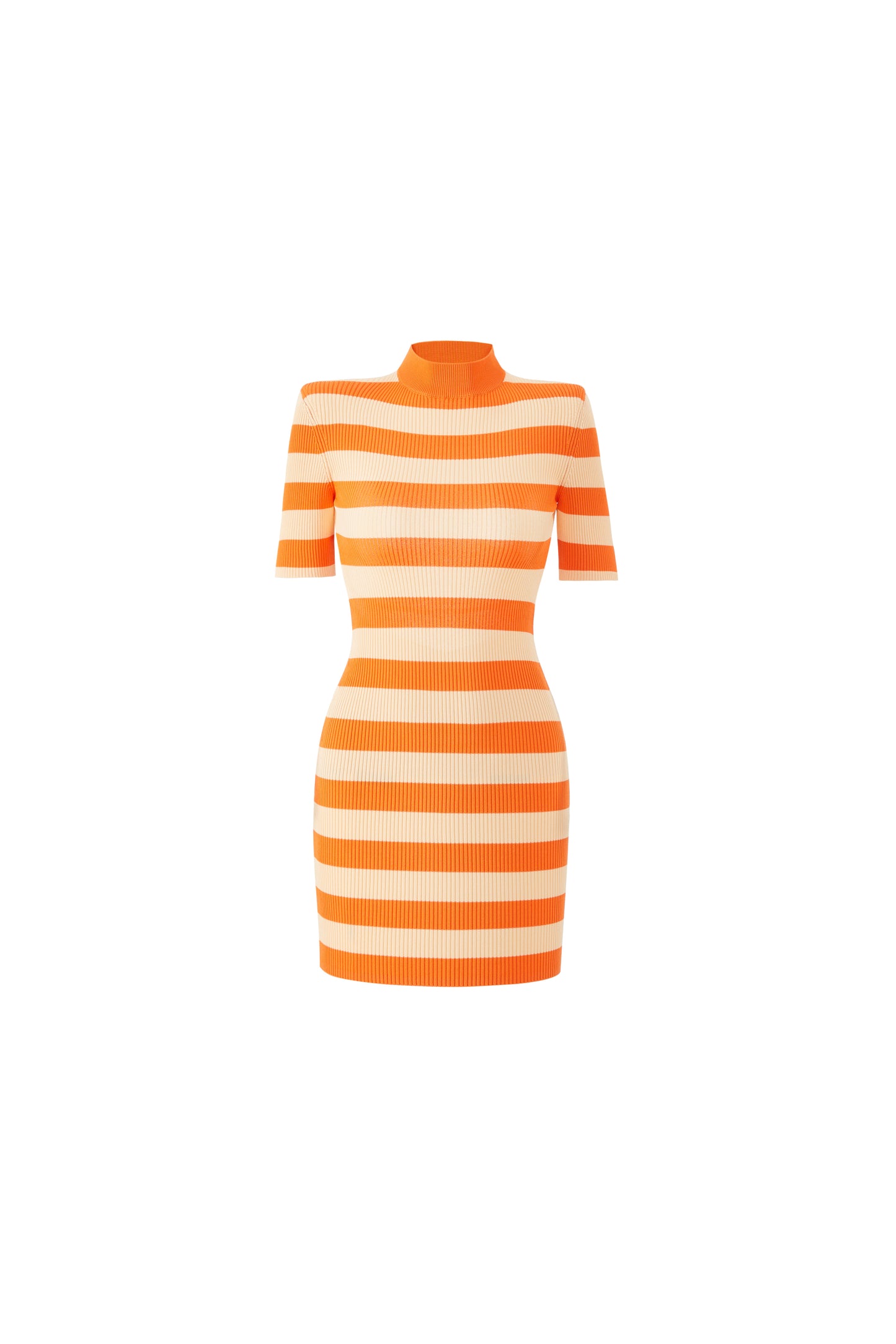 Madeline Knit Open Back Dress (Orange)