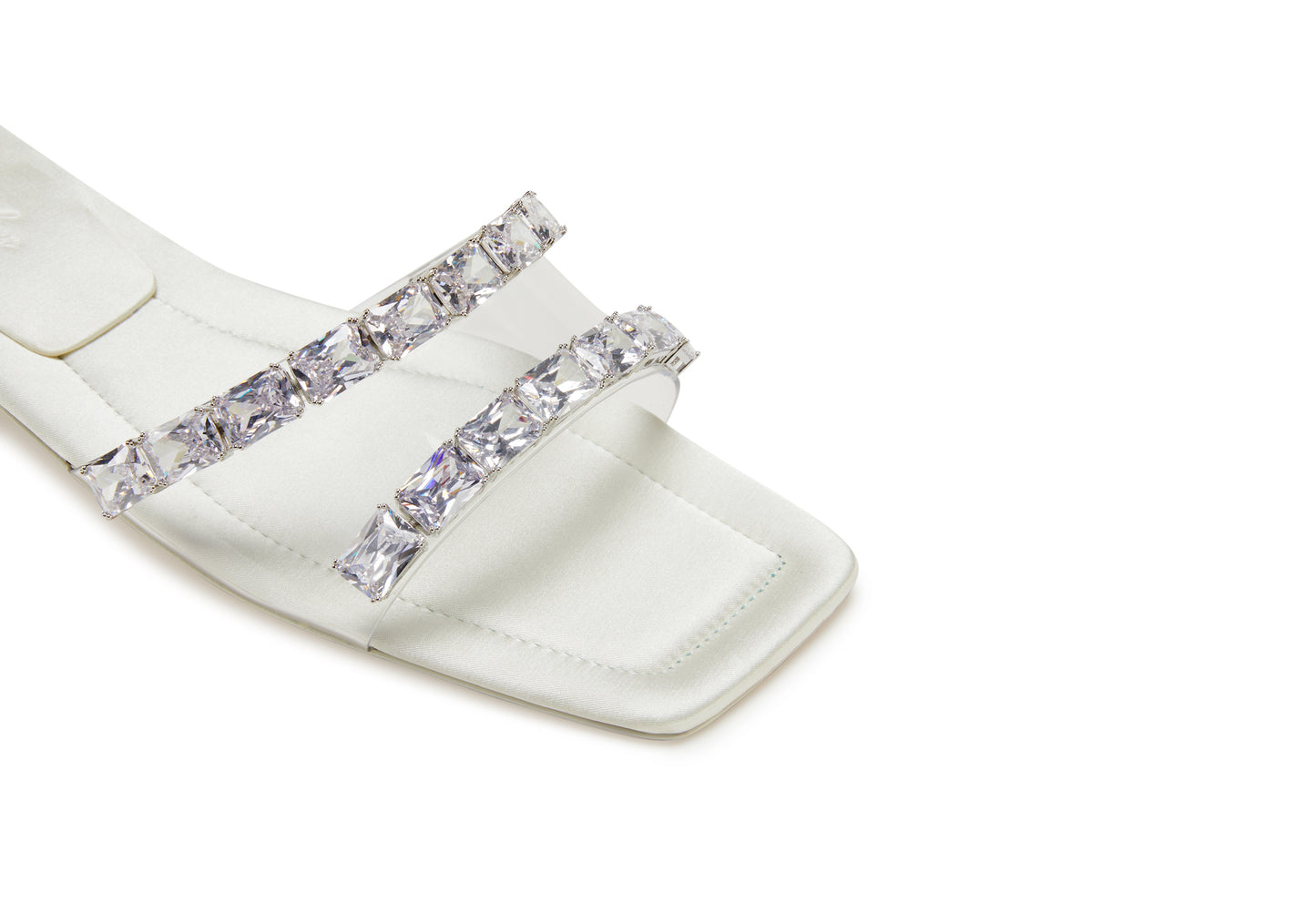 Alexandra Diamond Sandals (White) (Final Sale)