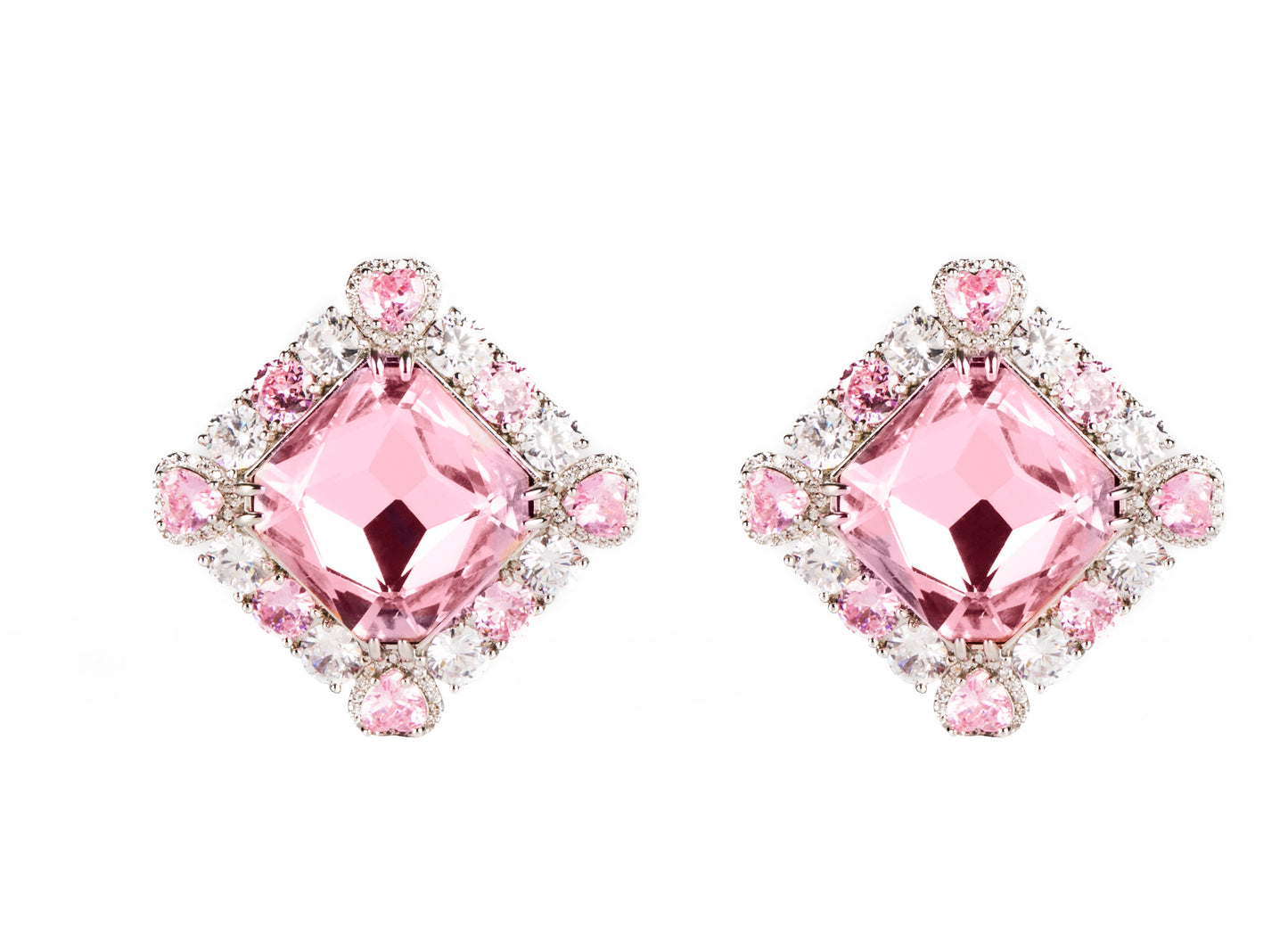 Pink Zada Earrings