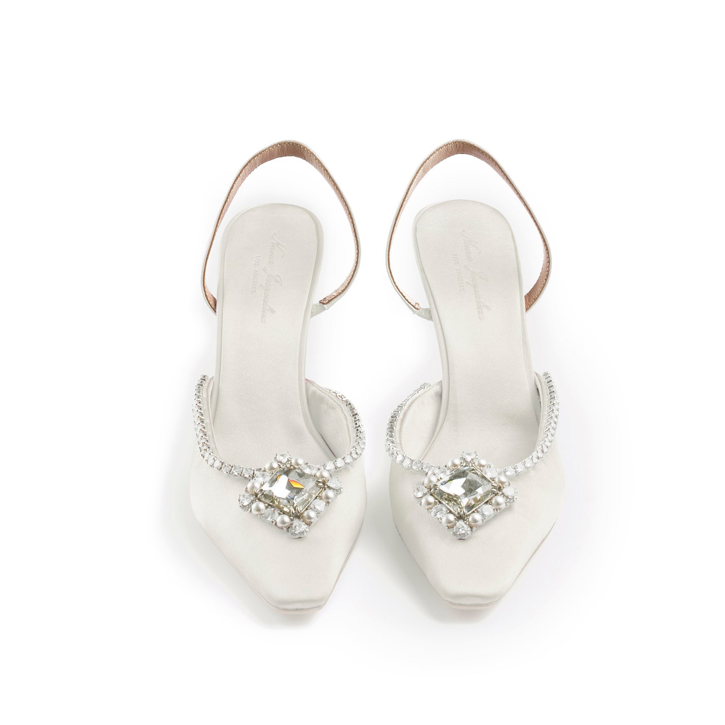 Nia White Heels | Nana Jacqueline Designer Wear