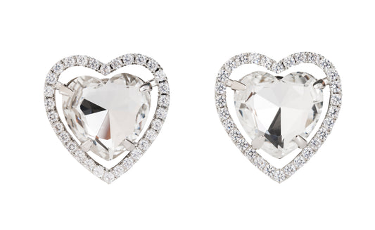 Piper Crystal Heart Earrings