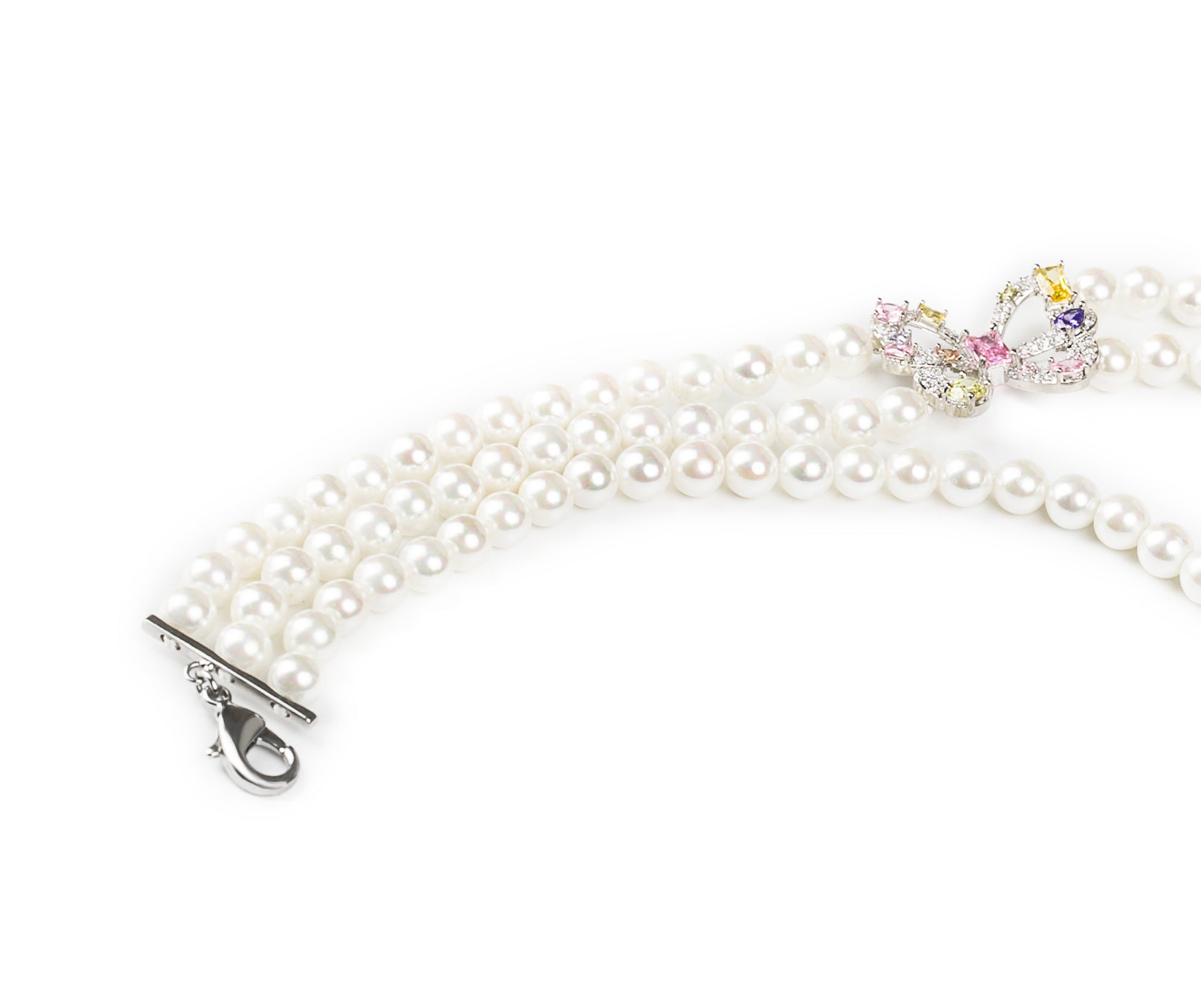 White Pearl Britt Choker Necklace