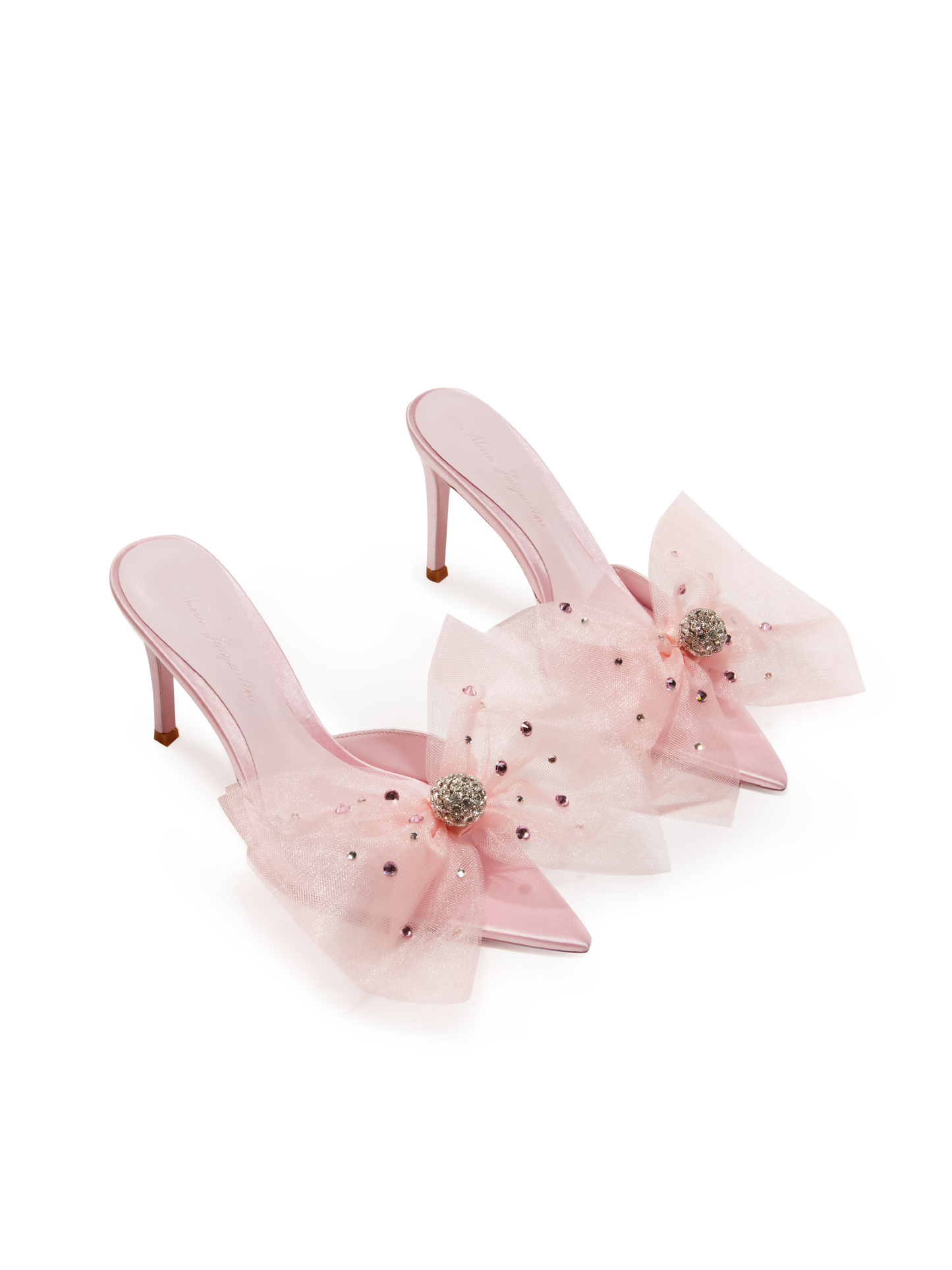 Isabella Bow Heels (Pink) (Final Sale)