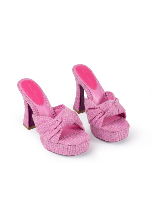 Mara Platform Sandals (Pink) (Final Sale)